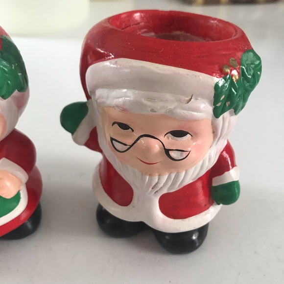 Santa Tea Light Holders - Picture 2 of 6